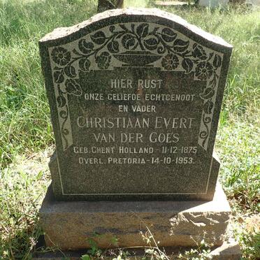 GOES Christiaan Evert, van der 1875-1953 