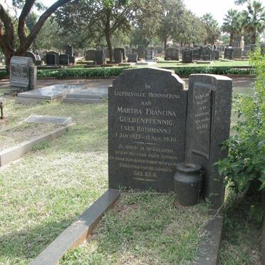 GÜLDENPFENNIG Martha Francina nee ROTHMANN 1875-1940