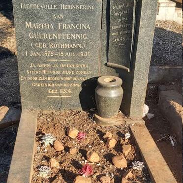 GULDENPFENNIG Martha Francina nee ROTHMANN 1875-1940