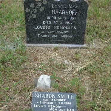 HAARHOFF Lynne May 1957-1957 :: SMITH Sharon nee HAARHOFF 1958-1986