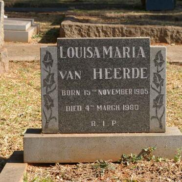 HEERDE Louisa Maria, van 1905-1980