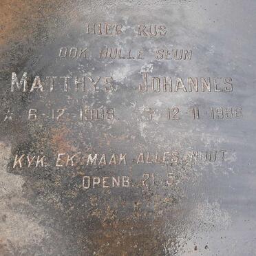 HERMANN Matthys Johannes 1908-1986