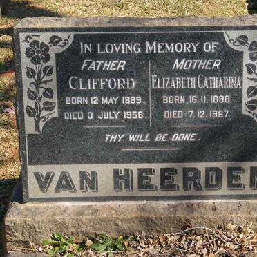 HEERDEN Clifford, van 1889-1958 &amp; Elizabeth Catharina 1898-1967