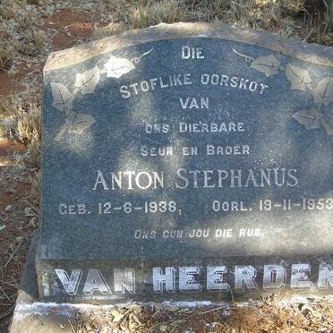 HEERDEN Anton Stephanus, van 1938-1953