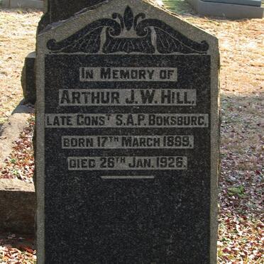 HILL Arthur J.W. 1899-1926