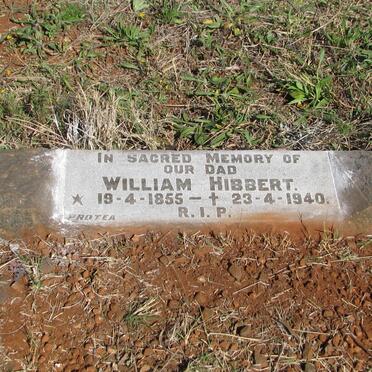 HIBBERT William 1855-1940