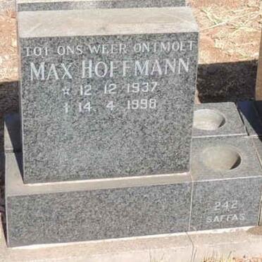 HOFFMANN Max 1937-1998