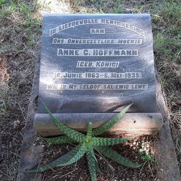 HOFFMANN Anne C. nee KONIG 1863-1935