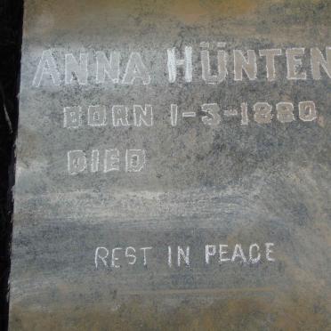 HUNTEN Pieter 1869-1947 &amp; Anna 1880-