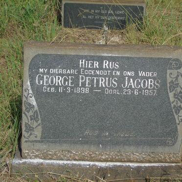 JACOBS George Petrus 1898-1957