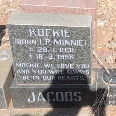 JACOBS I.P. nee MINNIE 1931-1996