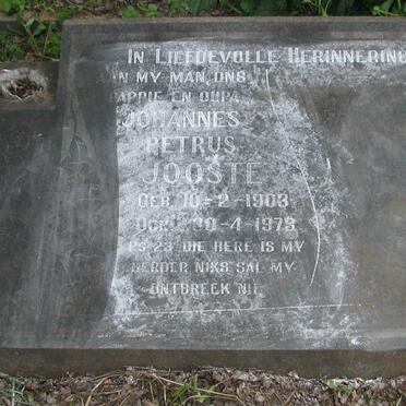 JOOSTE Johannes Petrus 1903-1973