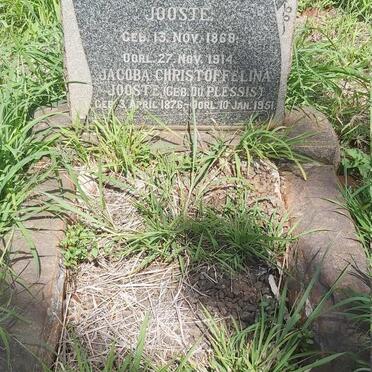 JOOSTE Karel Johannes 1868-1914 &amp; Jacoba Christoffelina DU PLESSIS 1876-1951