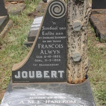 JOUBERT Francois Alwyn 1925-1958 &amp; A.M.E. HANEKOM 1929-1977