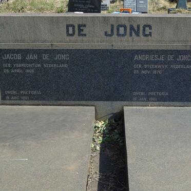 JONG Jacob Jan, de 1869-1961 &amp; Andriesje SMIT 1870-1961