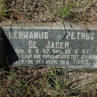 JAGER Hermanus Petrus, de 1947-1947