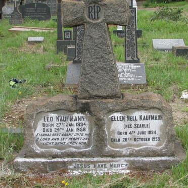 KAUFMANN Leo 1894-1958 &amp; Ellen Nell SEARLE 1894-1955