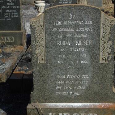 KIESER Truida nee STRAUSS 1927-1954