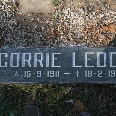 LEDDRA Fred 1911-1992 &amp; Corrie 1911-1993 :: LEDDRA James 1937-1950