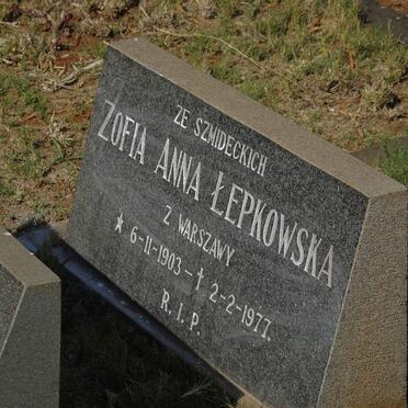 LEPKOWSKA Zofia Anna 1903-1977