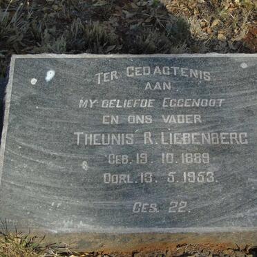 LIEBENBERG Theunis R. 1889-1953