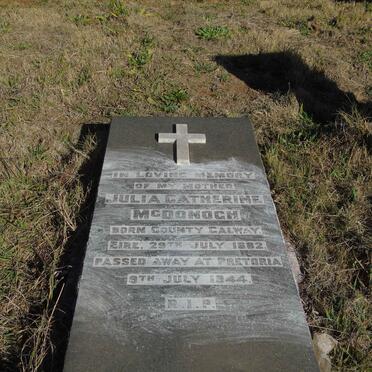 McDONOGH Julia Catherine 1882-1944