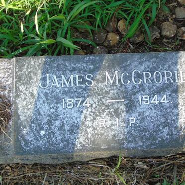 MCCRORIE James 1874-1944