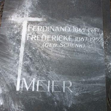 MEIER Ferdinand 1865-1947 &amp; Fredericke SCHENK 1867-1952