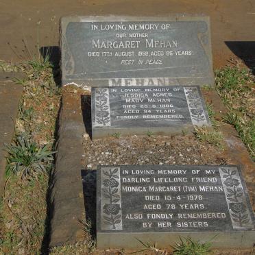 MEHAN Margaret -1958 :: MEHAN Monica Margaret -1978 :: MEHAN Jessica Agnes Mary -1986