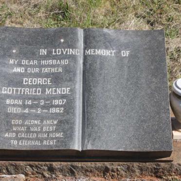 MENDE George Gottfried 1907-1962