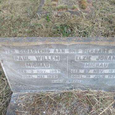 MICHAU Paul Willem 1867-1922 & Elzie Johann 1874-1928