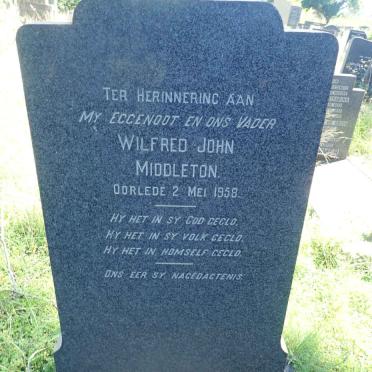 MIDDLETON Wilfred John -1958