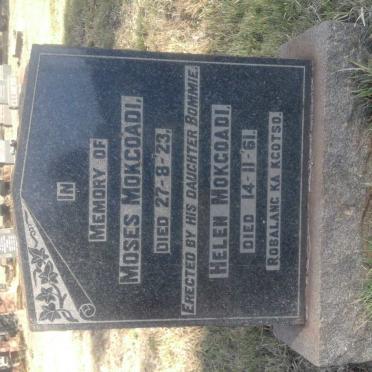 MOKGOADI Moses -1923 :: MOKGOADI Helen -1961