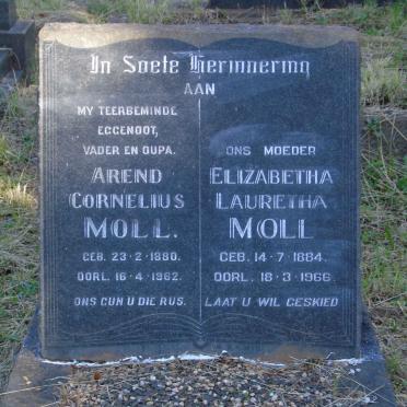 MOLL Arend Cornelius 1880-1962 &amp; Elizabetha Lauretha 1884-1966