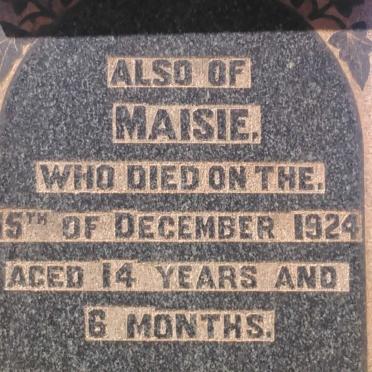 MUNRO Donald Mackay 1872-1917 &amp; Ann Galbraith MURDOCH 1878-1937 :: MUNRO Jean -1913 :: MUNRO Maisie -1924