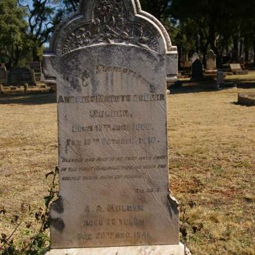 MULDER Andries Matthys De Beer 1868-1918 :: MULDER A.A. -1941