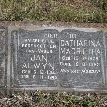 NIEUWENHUIZEN Jan Alwyn 1865-1945 & Catharina Magrietha 1879-1963