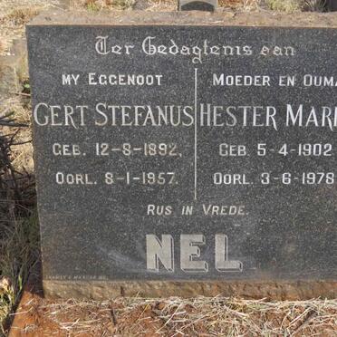 NEL Gert Stefanus 1892-1957 & Hester Maria 1902-1978