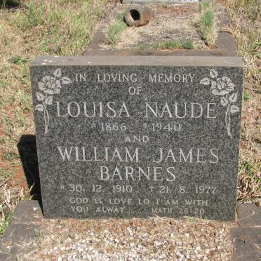 NAUDE Louisa 1866-1940 :: BARNES William James 1910-1977