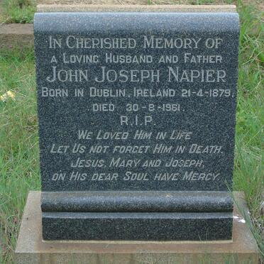 NAPIER John Joseph 1879-1961