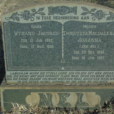 NEL Wynand Jacobus 1882-1954 & Dorothea Magdalena Johanna NEL 1886-1980