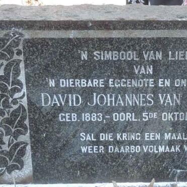 NIEKERK David Johannes, van 1883-1956