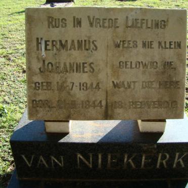NIEKERK Hermanus Johannes, van 1944-1944