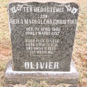 OLIVIER Heila Magdalena Christina 1943-1952