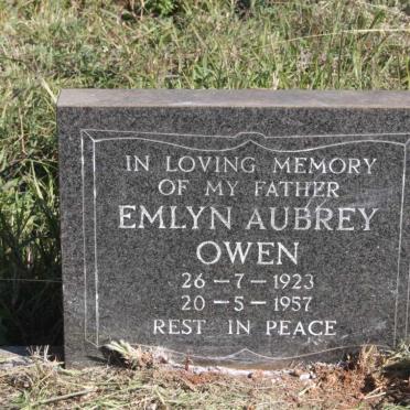 OWEN Emlyn Aubrey 1923-1957