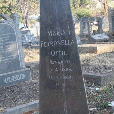 OTTO Maria Petronella nee HENRICO 1889-1964