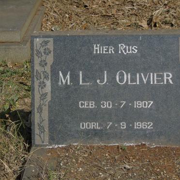 OLIVIER M.L.J. 1907-1962