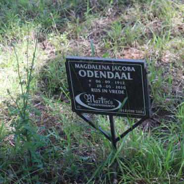 ODENDAAL Magdalena Jacoba 1912-2010