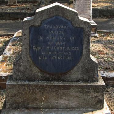 OOSTHUIZEN M.J. -1915