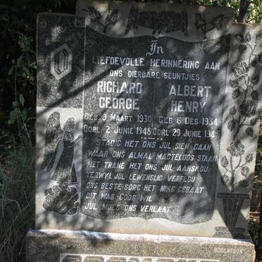 ORSMOND Richard George 1930-1948 :: ORSMOND Albert Henry 1934-1945